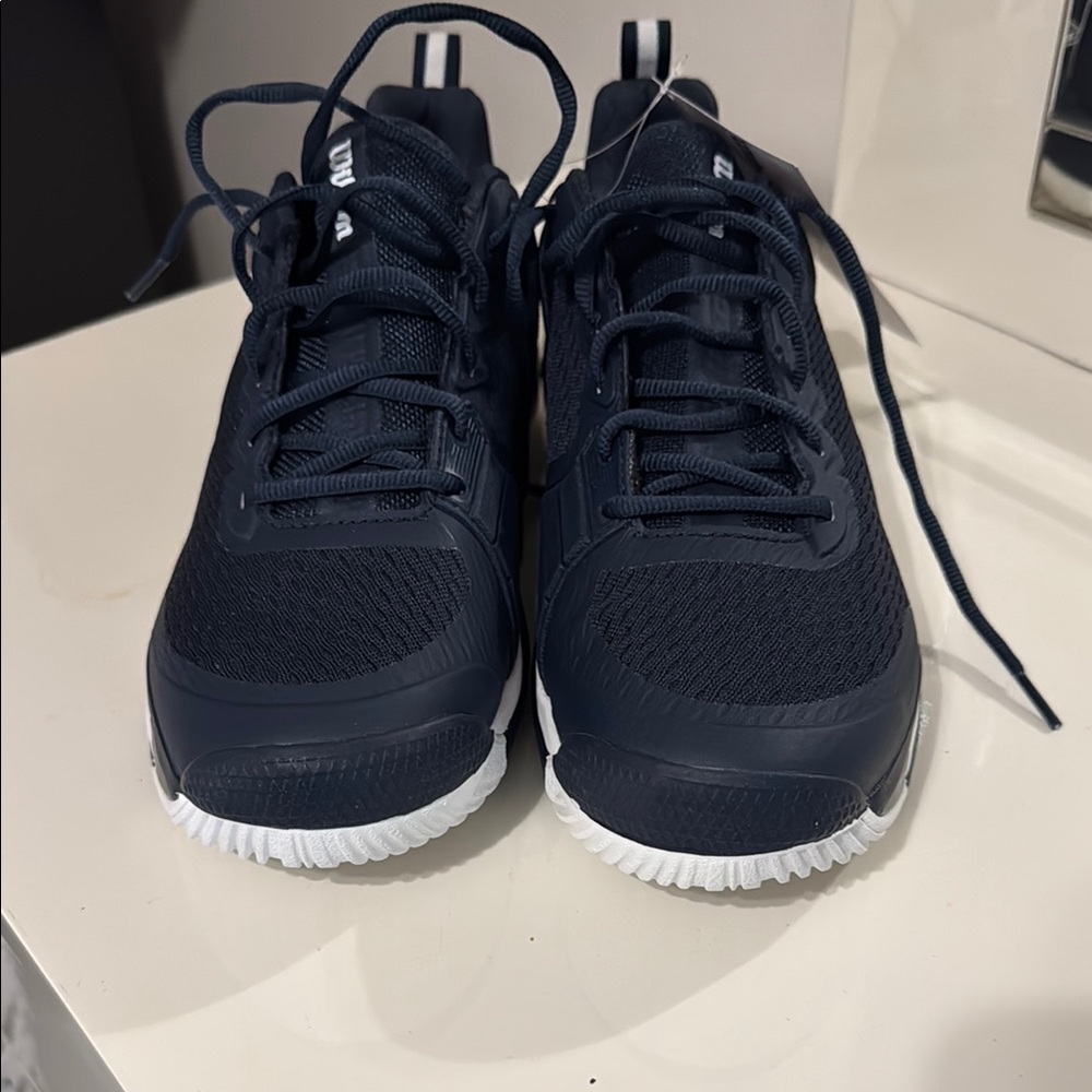 Wilson Navy and White Tennis Shoes